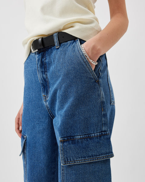 Minimum Women's Astas Straight Jean in Indigo Blue