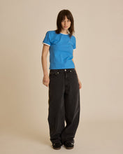Load image into Gallery viewer, Obey Women's Tyler Ringer T Shirt in Blue
