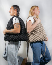 Load image into Gallery viewer, Loosends Crochet Triangle Tote