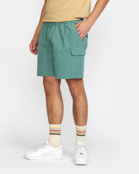 Revolution Men's Cargo Shorts in Green