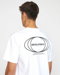 Revolution Men's Loose T-Shirt in White