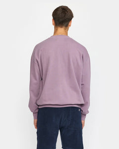 Revolution Men's Loose Crewneck Sweatshirt in Purple
