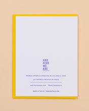 Load image into Gallery viewer, And Here We Are Happy Father's Day Mom Greeting Card