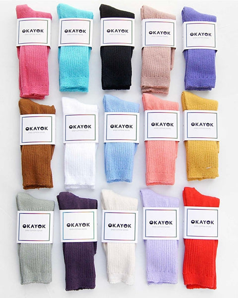 OKAYOK Dyed Cotton Socks