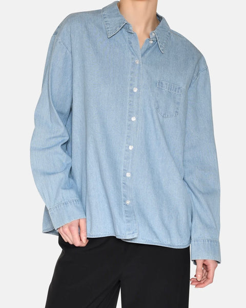 Minimum Women's Fern Shirt in Light Denim