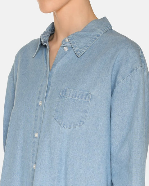 Minimum Women's Fern Shirt in Light Denim
