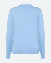Load image into Gallery viewer, Minimum Women's Riley Polo Sweater in Light Blue