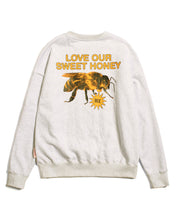 Load image into Gallery viewer, Tee Library Men's Bee Saviour Sweatshirt in Grey Melange
