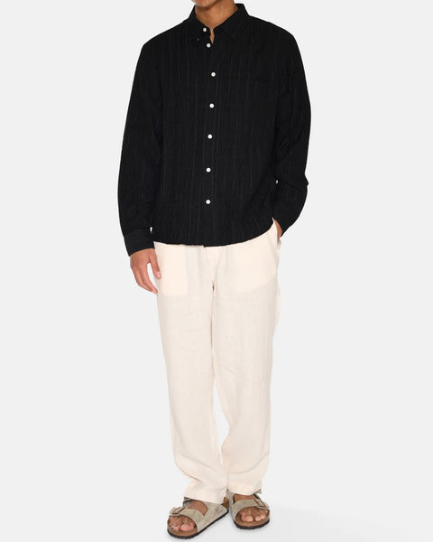 Minimum Men's Pedro Relaxed Shirt in Black
