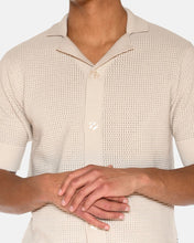Load image into Gallery viewer, Minimum Men's Mason Crochet Cardigan Shirt