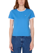 Load image into Gallery viewer, Obey Women's Tyler Ringer T Shirt in Blue