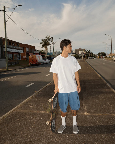 Afends Genesis Heavyweight Tee in White
