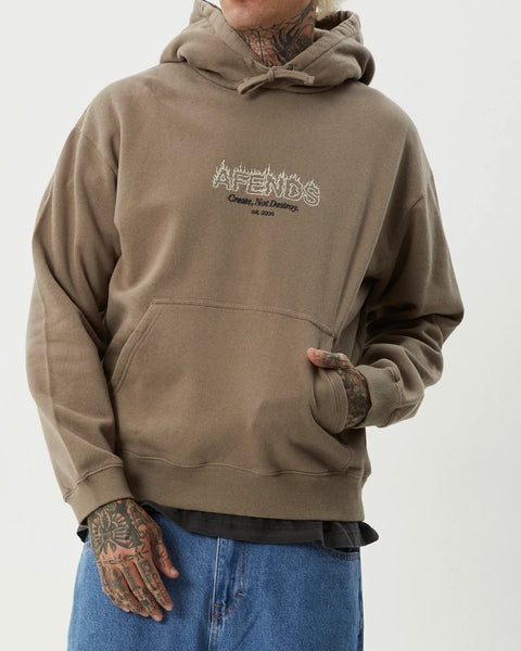 Afends Men's Ember Hoodie in Fossil