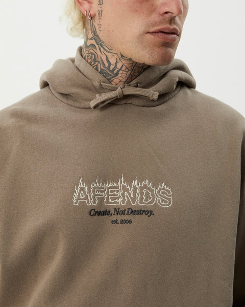 Afends Men's Ember Hoodie in Fossil