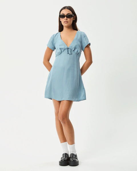 Afends Women's Delia Mini Dress in Blue