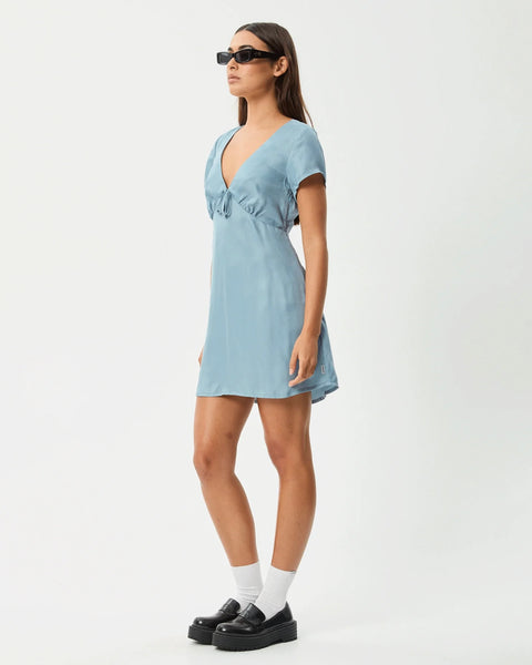 Afends Women's Delia Mini Dress in Blue