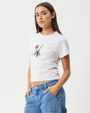 Load image into Gallery viewer, Afends Women's Valentine Baby Tee in White