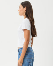 Load image into Gallery viewer, Afends Women's Valentine Baby Tee in White
