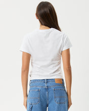 Load image into Gallery viewer, Afends Women's Valentine Baby Tee in White