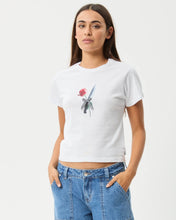 Load image into Gallery viewer, Afends Women's Valentine Baby Tee in White
