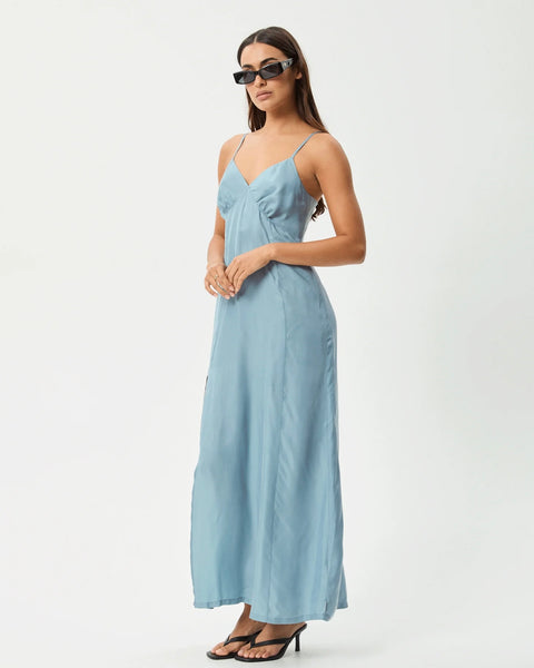 Afends Women's Delia Maxi Dress in Blue