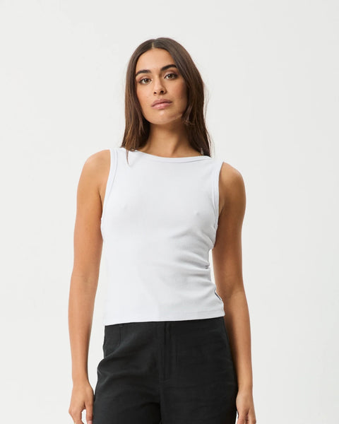 Afends Women's Charlie Singlet in White