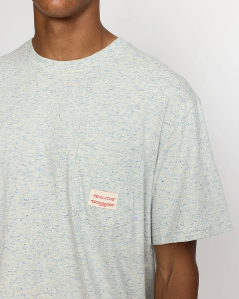 Revolution Men's Loose T Shirt in Blue