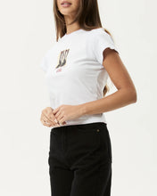 Load image into Gallery viewer, Afends Women's Walking Baby Tee in White