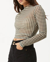 Load image into Gallery viewer, Afends Women's Gambet Long Sleeve Top in Black/Sand