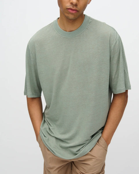 Minimum Men's Lono Relaxed T-Shirt in Iceberg Green