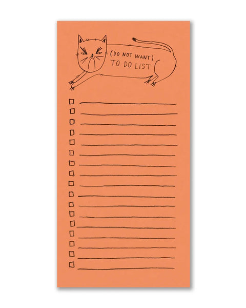 Badger & Burke (Do Not Want) To Do List Notepad