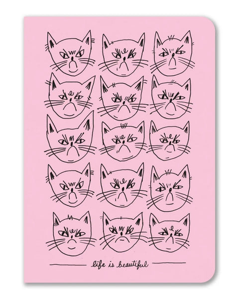 Badger & Burke Snitty Kitty Life is Beautiful Notebook