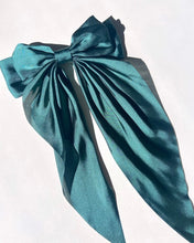 Load image into Gallery viewer, Solar Eclipse Long Satin Hair Bow Barrette