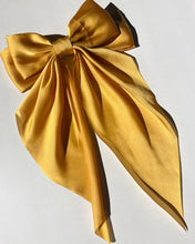 Load image into Gallery viewer, Solar Eclipse Long Satin Hair Bow Barrette