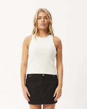 Load image into Gallery viewer, Afends Women&#39;s Lydia Rib Tank in White
