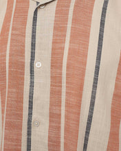 Load image into Gallery viewer, Minimum Men&#39;s Striped Jole Shirt in Apricot Orange
