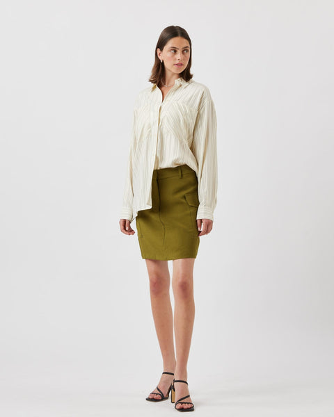 Minimum Women's Tildas Mini Skirt in Brown Rice