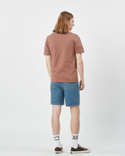 Load image into Gallery viewer, back view of the Minimum Men's Sims T-Shirt in Clove on a model