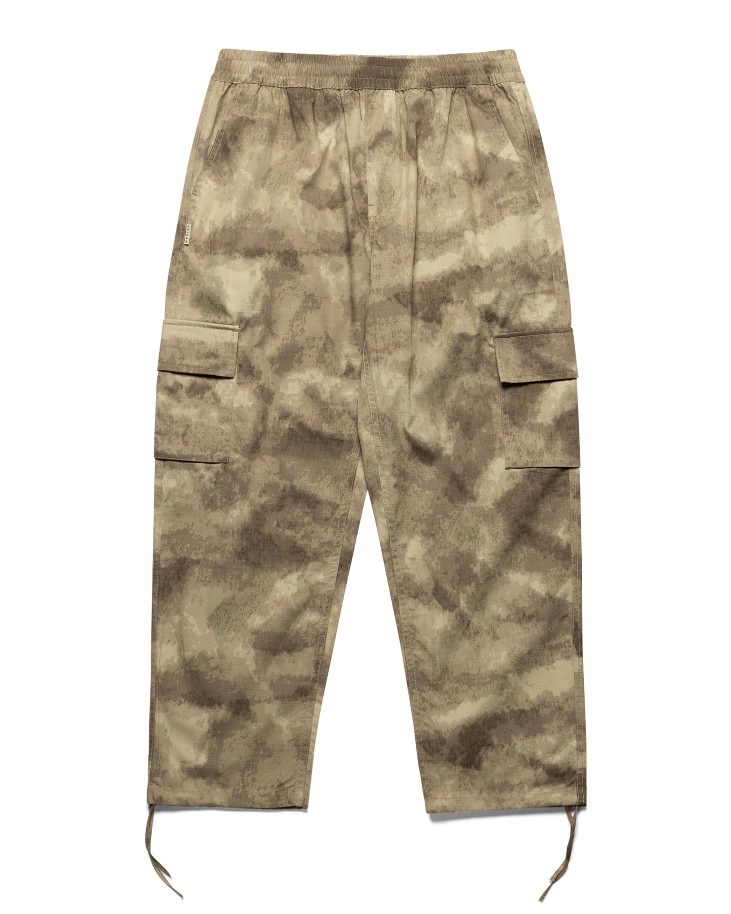 front view of the Taikan Cargo Pants in Abstract Camo on a white background
