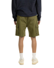 Load image into Gallery viewer,  a close up of the back of the Taikan Cargo Shorts in Olive on a model
