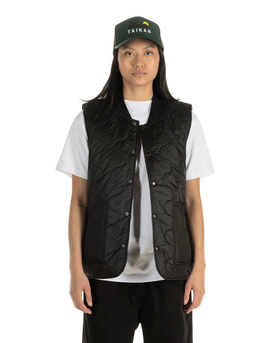 Taikan Quilted Vest in Black – zebraclubcanada