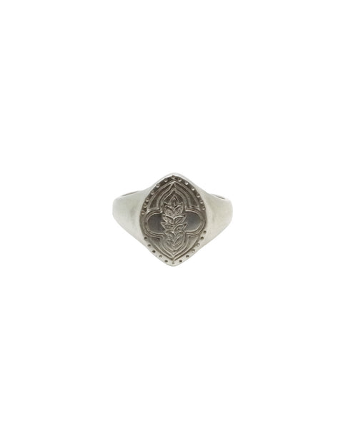 Hunt of Hounds Abundance Signet Ring in Silver