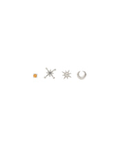 Load image into Gallery viewer, Hunt of Hounds Celestial Stud Earring Set in Silver