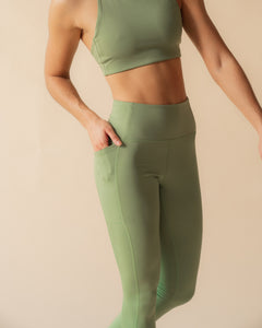 Girlfriend Collective High-Rise Pocket Legging in Mantis