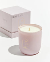 Load image into Gallery viewer, Boheme Fragrances Notting Hill Candle sitting in front of it&#39;s box on a white background
