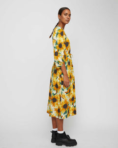 Just Female Smooth Dress in Sunflower