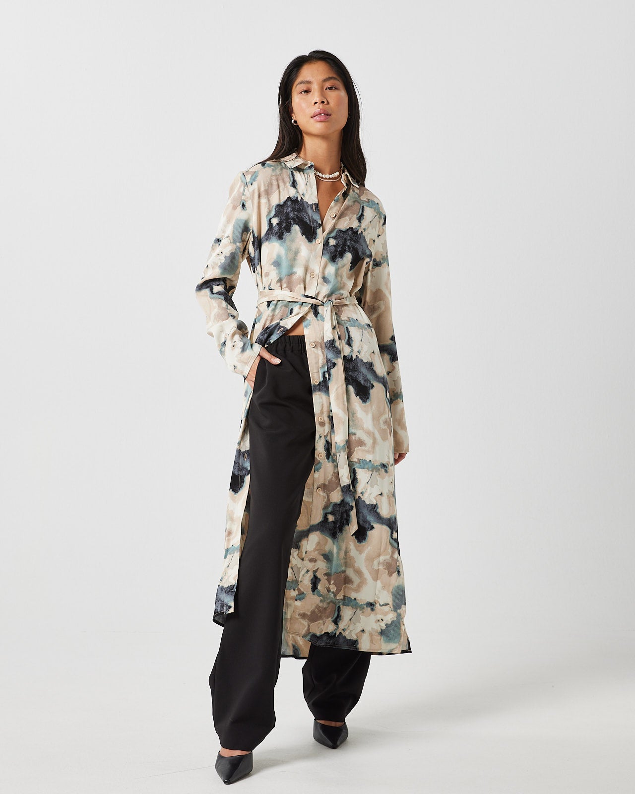 Minimum Women's Norra Midi Dress in Sagebrush Green