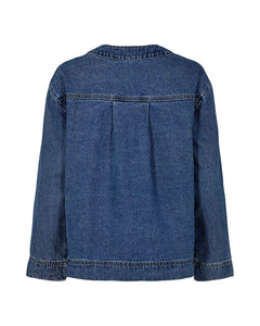 Minimum Women's Auras Denim Jacket in Indigo Blue