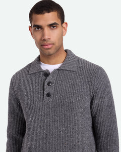 Minimum Men's Lorey Sweater in Grey Melange