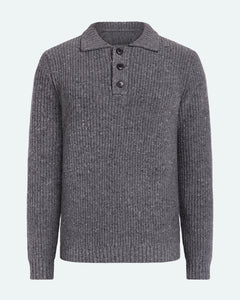 Minimum Men's Lorey Sweater in Grey Melange